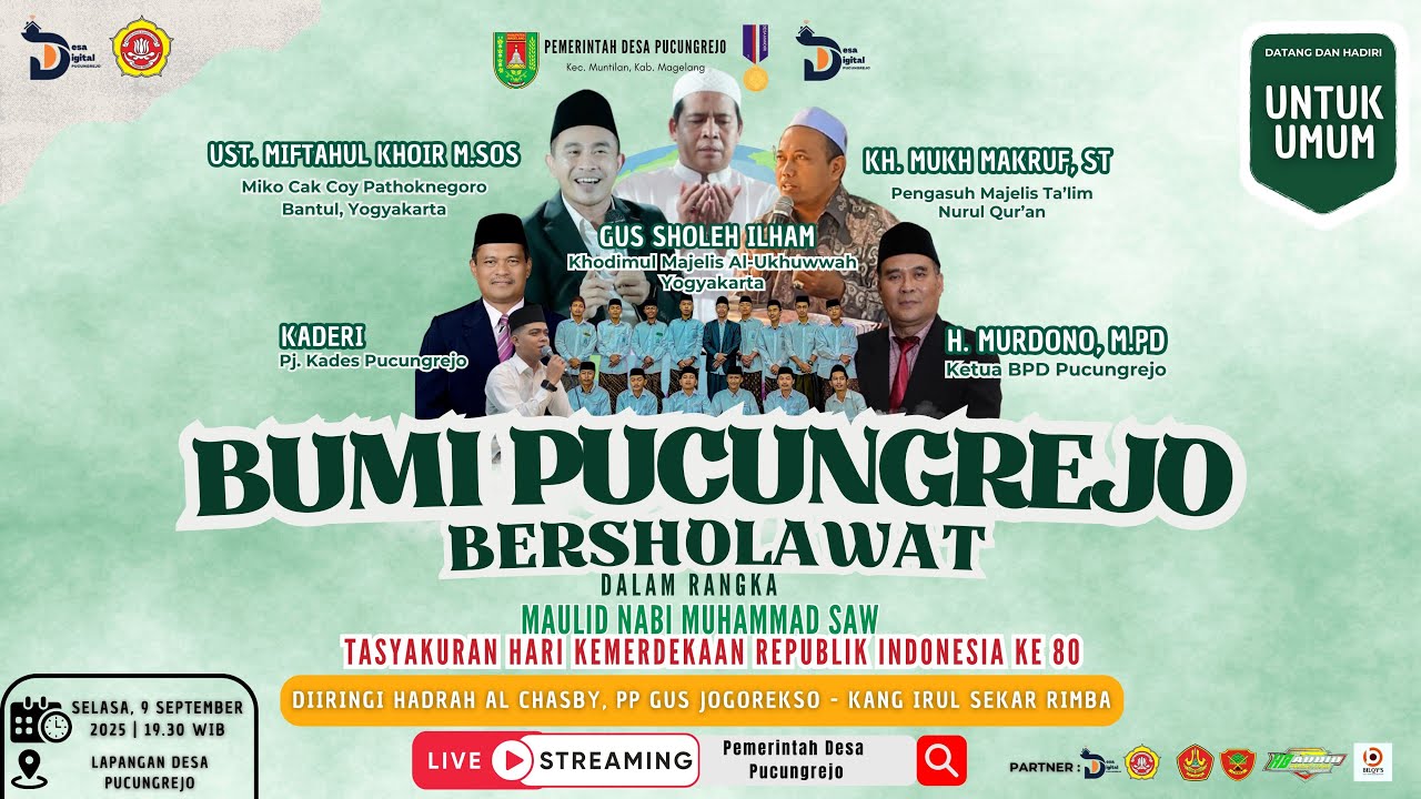 Bumi Pucungrejo Bersholawat bersama Gus Sholeh Ilham