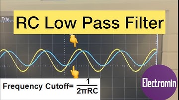RC Low Pass Filter on Breadboard and Oscilloscope #lowpassfilter