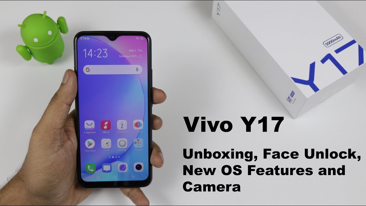Vivo Y17 [Mineral Blue color] - Unboxing, Face Unlock, New OS