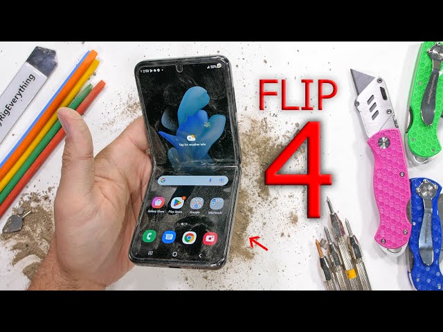 Samsung Z Flip 4 Durability Test!! - they slipped a bit...