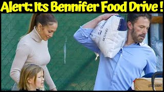 Hottest Jennifer Lopez and Ben Affleck organize a food drive there at home