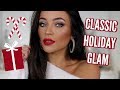 SANTA BABY CLASSIC HOLIDAY GLAM: GLITTER & RED LIPS MAKEUP TUTORIAL 💋 | Stephanie Ledda
