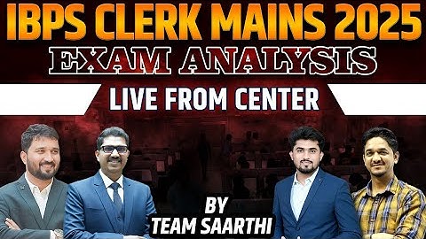 IBPS CLERK MAINS EXAM ANALYSIS !! Live From Center !!