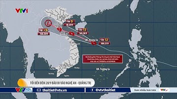 Bão số 10 Bualoi tối đến đêm 28/9 đi vào Nghệ An - Quảng Trị | VTVWDB