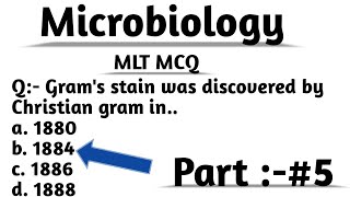 ।। Best Microbiology MCQ for Lab Technician and nursing staff। MLT MCQ। Lab technician Exam