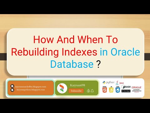 How And When To Rebuilding Indexes in Oracle Database ? #oracle #oracledatabase #linux