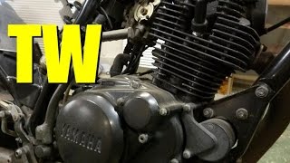 TWカスタム 社外マフラー エンジン始動 スラッシュカット TW200