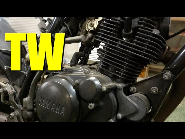 TWカスタム 社外マフラー エンジン始動 スラッシュカット TW200