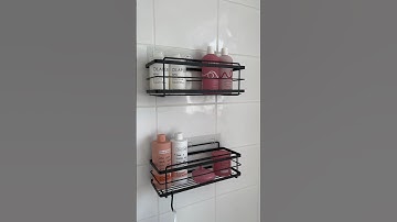 Perfect way to organise your shower☁️#aesthetic #bathroom #organization #thatgirl #amazon #trending