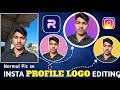 How To Create YouTube Channel Logo (2025) | Logo Editing In Pixellab | youtube logo kaise banaye