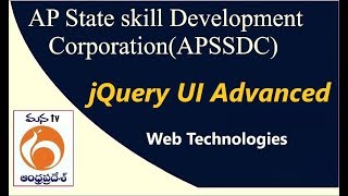 APSSDC | Web Technologies |  jQuery UI Advanced  |  Mana Tv  Live