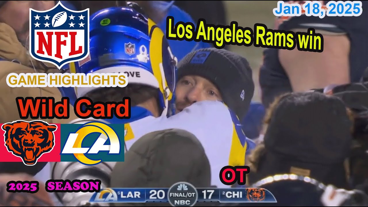Chicago Bears vs Los Angeles Rams  Wild Card Game OT Highlights NFL Jan 18, 2025