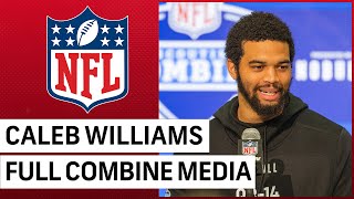 Caleb Williams on meeting Bears, not throwing at Combine, big question for Ryan Poles, and more