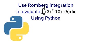 Use Romberg integration to evaluate using python