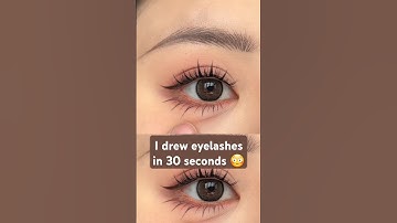 Learn to draw eyelashes in 30 seconds 😍