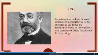 linea del tiempo sobre la biotecnología