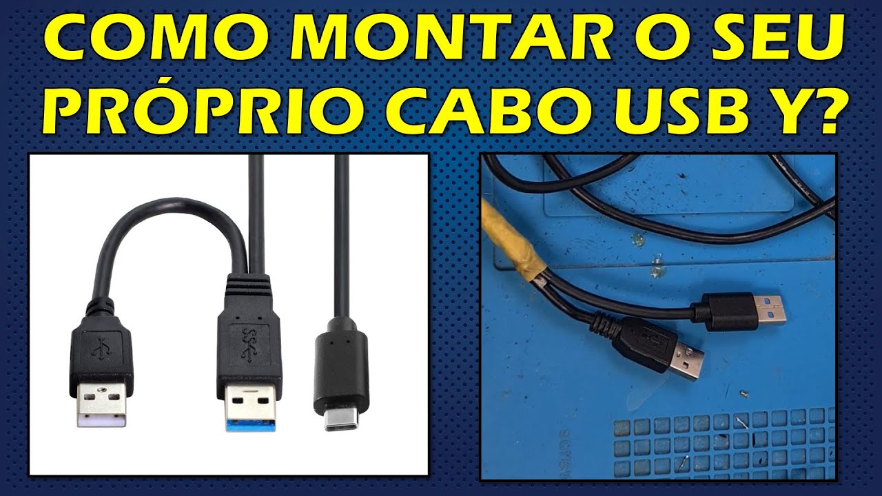 CABO Y USB - DUAS PONTAS - COMO MONTAR O SEU PRÓPRIO CABO Y?