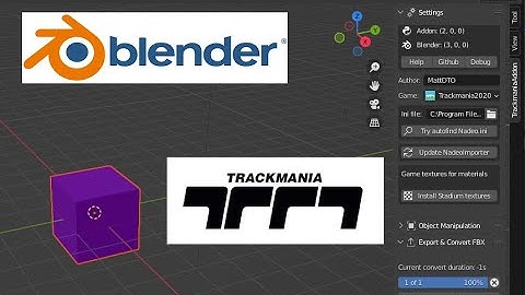 How to install the Blender TrackMania Addon