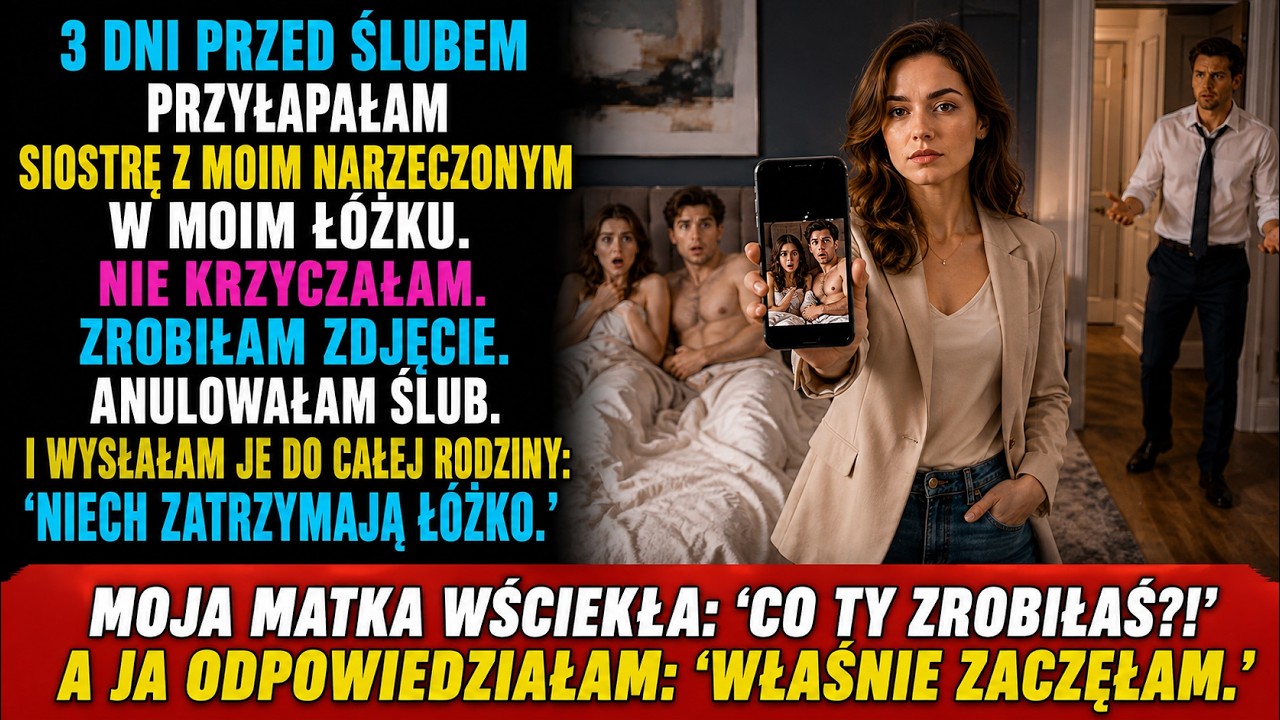 Trzy dni przed ślubem weszłam do domu, który kupiłam za oszczędności dziesięciu lat pracy, i zobaczyłam moją siostrę w ramionach mojego narzeczonego. Nie krzyczałam. Zrobiłam zdjęcie, wysłałam je...
