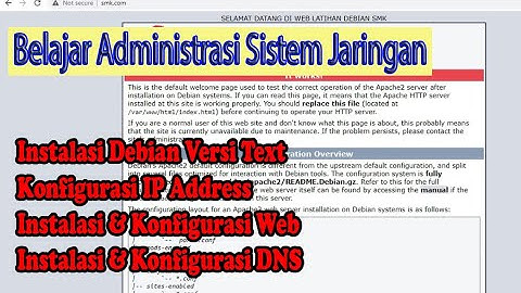 Tutorial Install dan Konfigurasi Debian Web dan DNS