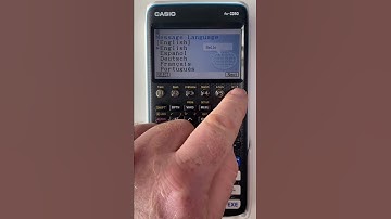 Initial set-up of Casio CG-50