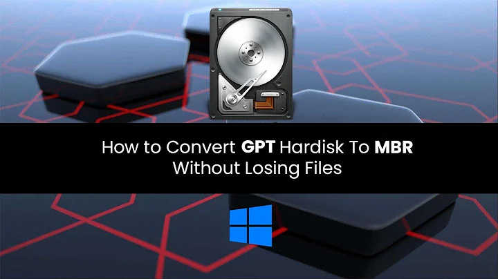 How to Convert Hardisk from GPT to MBR without Losing Files | Windows 7/8/8.1/10