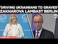 "DEADLY GENEROSITY": Zakharova Blasts Berlin as Zelensky’s Main Sponsor to the Grave