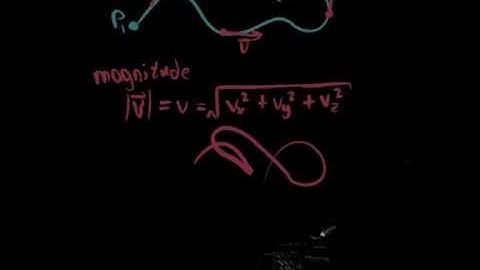 3.1 - Position & Velocity Vectors | Physics I