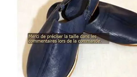 BABOUCHE MAROCAINE EN CUIR
