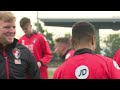 Training: AFC Bournemouth put through their paces at Real Madrid's training base