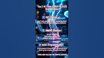 Ai Coins Crypto | Top 3 AI Coins to BUY in 2025 Hidden Gems  #crypto #aicrypto