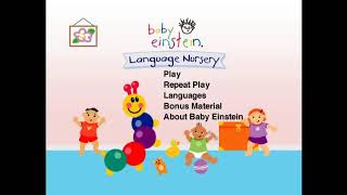 Baby Einstein: Language Nursery 2004 DVD Menu
