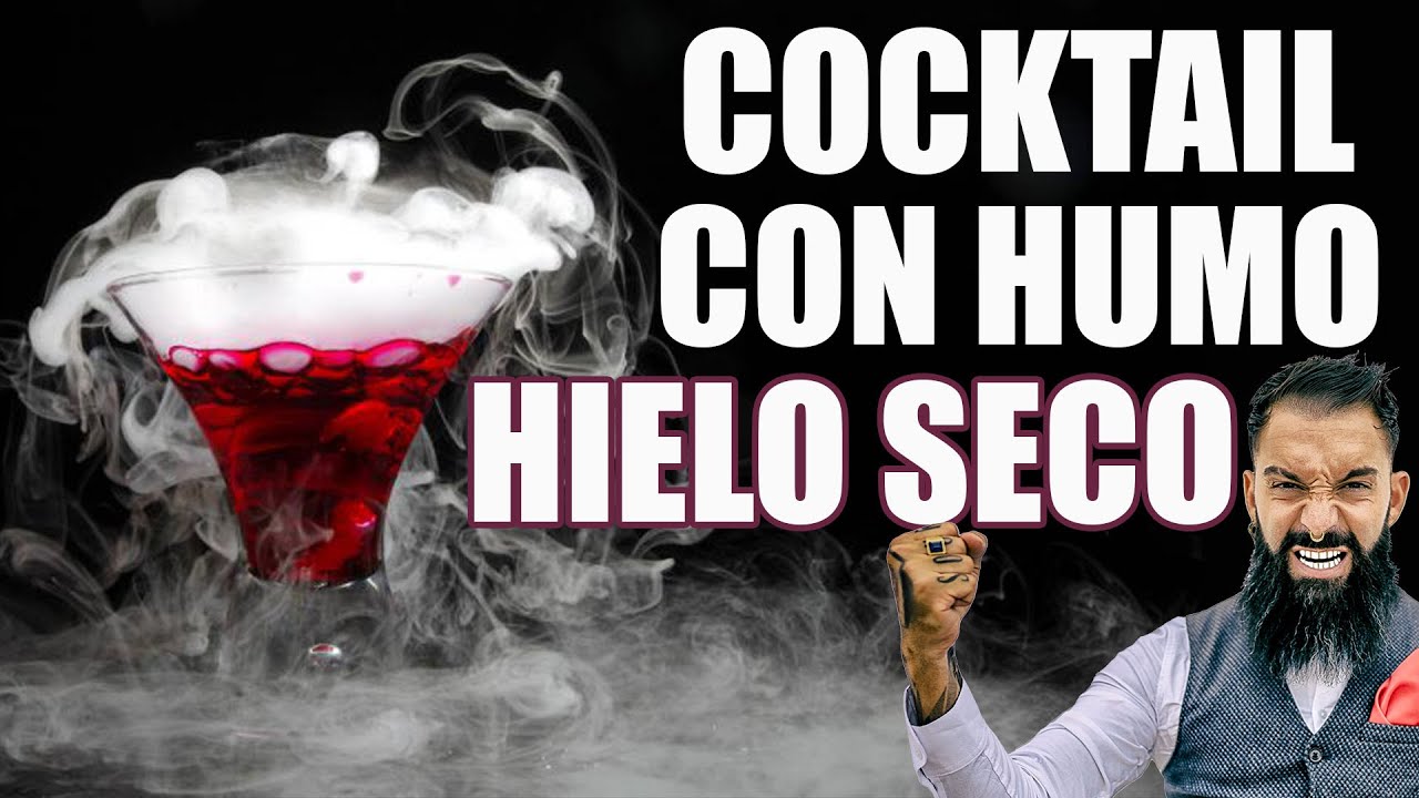 🔥 ¿Cómo HACER un cóctel con HIELO SECO? 🧊 Cóctel con HUMO y BURBUJAS de