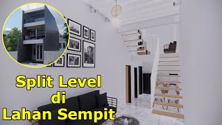 Inspiratif | Rumah Split Level di LAHAN SEMPIT