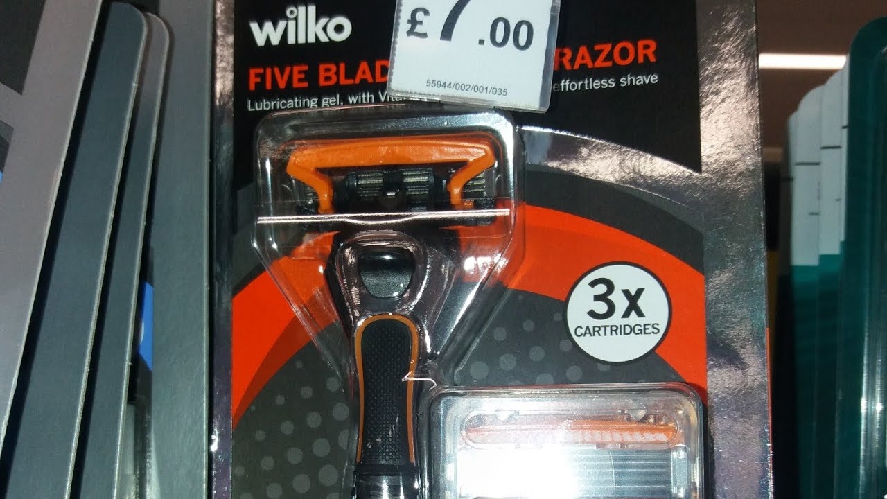 Wilko Home Brand 5 Blade Razor Review - Hydro 5 connect head - YouTube