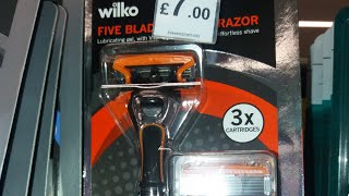 Wilko Home Brand 5 Blade Razor Review - Hydro 5 connect head