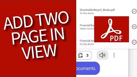 How to Add Two Page View in Adobe Acrobat 2025?
