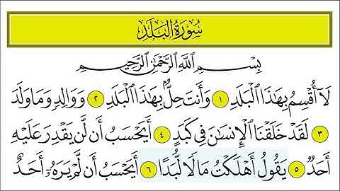 سورة البلد 6-7