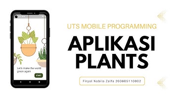 Aplikasi Plants menggunakan Flutter | UTS Mobile Programming