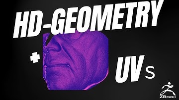 HD-Geometry with Uvs in Zbrush