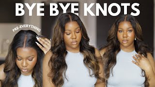 Pre-Everything! EFFORTLESS WIG INSTALL 100% GLUELESS Beginner Friendly Ft UNice Hair