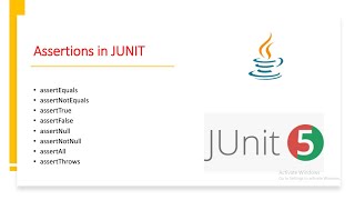 Assertions in Junit #junit #java