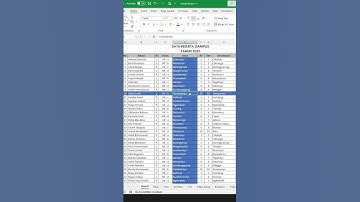 Menghighlight Baris dan Kolom berdasarkan Sel yang terseleksi  #excel #exceltips