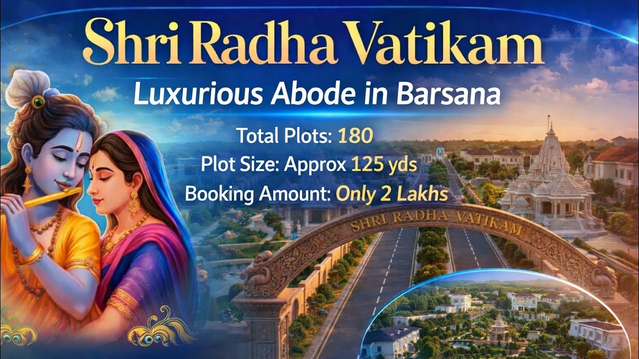 ✨ Not for Everyone | Premium Plots in Barsana Near Radha Rani Dham | Satrting @ 37,500 Per Sqyd