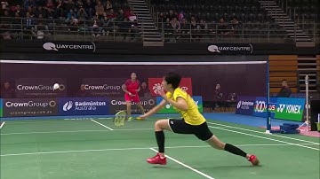 UMP2V9 - Obvious fault (no call needed) - shuttle flies sideways off racket