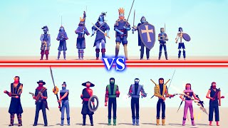 MORTAL KOMBAT Team vs SWORD Team - Totally Accurate Battle Simulator TABS