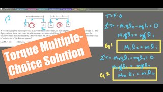Torque Equilibrium Problem Explained for College Physics