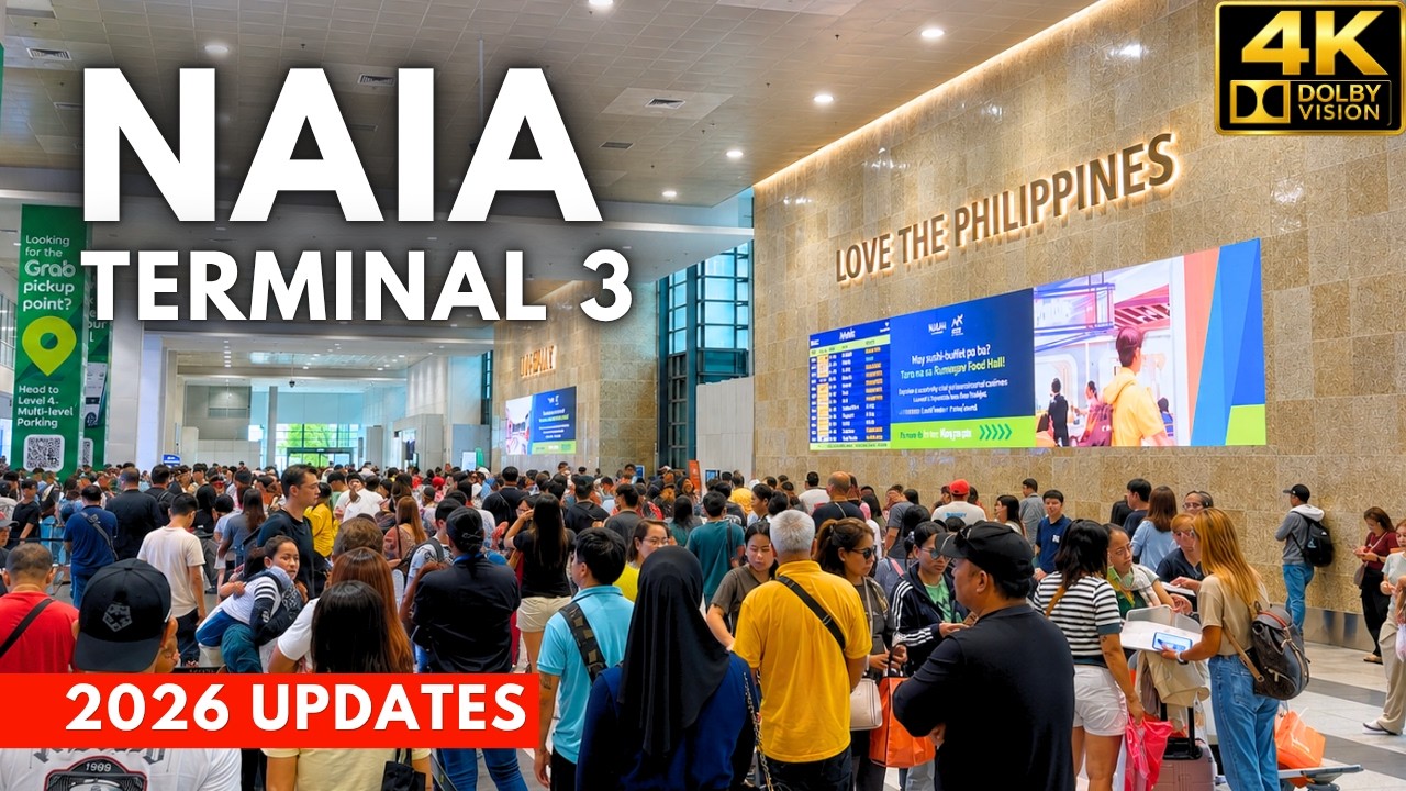 Manila, Filipinas | Terminal 3 | Percurso pelo Terminal 4K