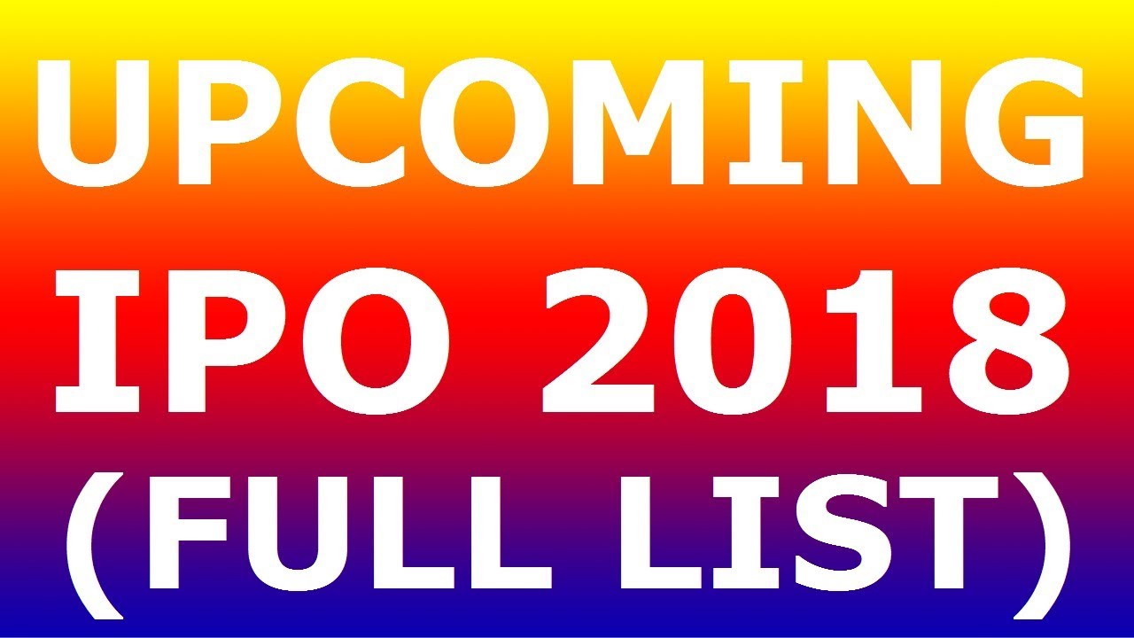 New upcoming ipo list