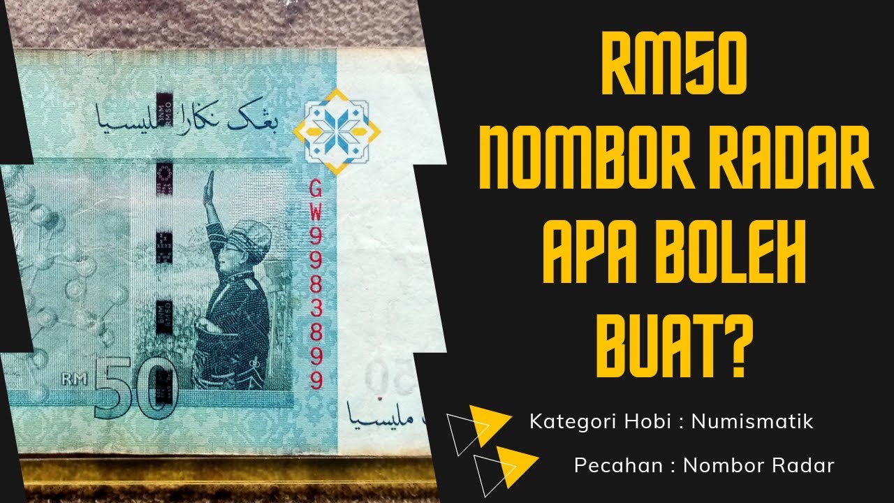 DUIT 50 RINGGIT NOMBOR RADAR | SIMPAN JUAL ATAU BAGAIMANA? - YouTube
